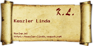 Keszler Linda névjegykártya
